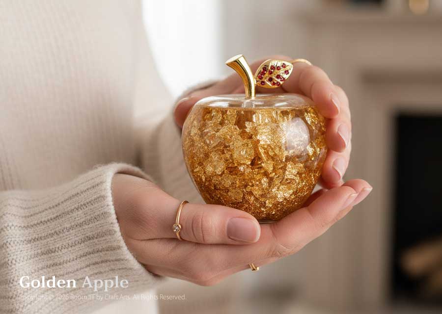 りんごの置物 風水 黄金のりんご 金運 アップ アップル 効果 人気 おすすめ プレゼント 贈り物 雑貨 スピリチュアル インテリア