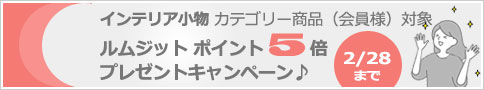 ルムジット会員様対象 ポイント5倍プレゼントキャンペーン