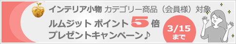 ルムジット会員様対象 ポイント5倍プレゼントキャンペーン