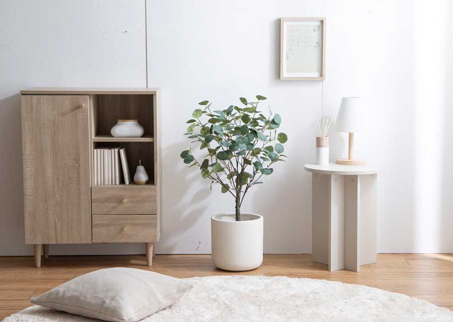 観葉植物 ユーカリ 人工観葉植物 フェイクグリーン 光触媒 Nature ナチュレ 高さ85cm インテリア