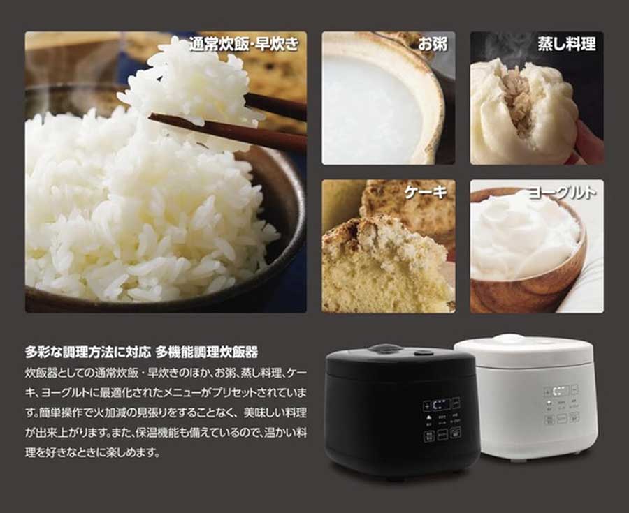 RM-200H 多機能炊飯器 グルメ炊き 4合炊き キッチン 通販 インテリア