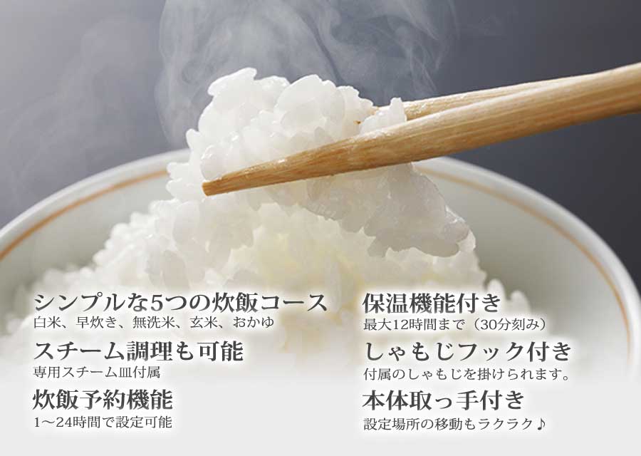 RM-210H マイコン炊飯ジャー 極UMADAKI 5合炊き キッチン 通販 インテリア